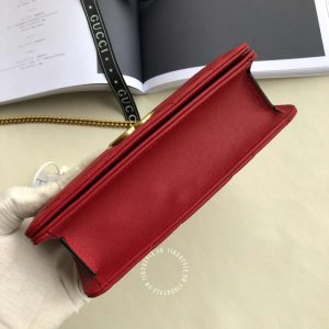 Túi xách nữ Gucci màu đỏ logo GG replica 1:1 - Hình ảnh 5