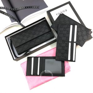 Ví Gucci nữ da xịn màu đen họa tiết cao cấp hàng hiệu giá tốt - Ảnh 2
