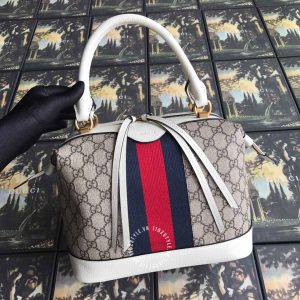 Túi xách hàng hiệu Gucci nữ màu ghi họa tiết Monogram - Ảnh 2