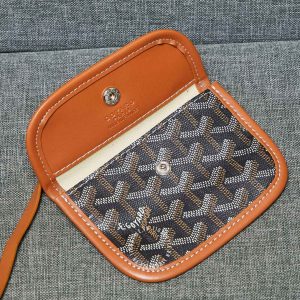 Túi xách nữ Goyard màu đen viền da nâu hàng hiệu Luxury - Ảnh 8