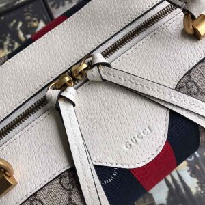 Túi xách hàng hiệu Gucci nữ màu ghi họa tiết Monogram - Ảnh 4