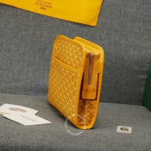Cluth cầm tay Goyard unisex màu vàng siêu cấp loại 1:1 - Ảnh 2