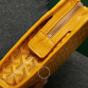 Cluth cầm tay Goyard unisex màu vàng siêu cấp loại 1:1 - Ảnh 7