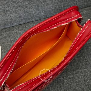 Cluth cầm tay Goyard unisex màu đỏ super fake loại 1 - Ảnh 8
