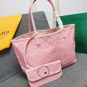 Túi xách nữ Goyard màu hồng da thật hàng hiệu Luxury - Ảnh 2