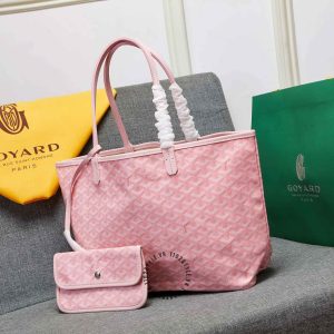 Túi xách nữ Goyard màu hồng da thật hàng hiệu Luxury - Ảnh 3