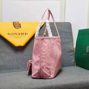 Túi xách nữ Goyard màu hồng da thật hàng hiệu Luxury - Ảnh 4
