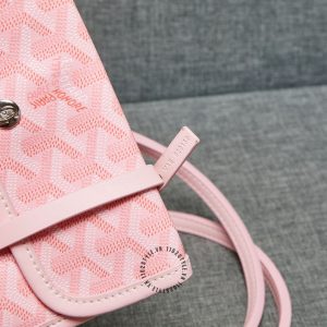 Túi xách nữ Goyard màu hồng da thật hàng hiệu Luxury - Ảnh 6