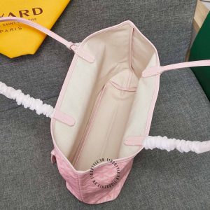 Túi xách nữ Goyard màu hồng da thật hàng hiệu Luxury - Ảnh 7