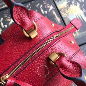Túi xách nữ hàng hiệu Gucci màu đỏ khóa vàng phiên bản cao cấp - Hình ảnh 4