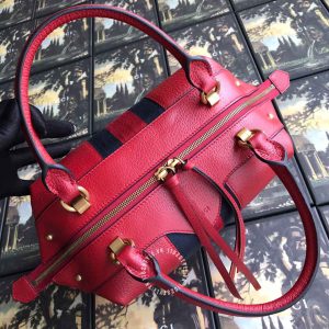 Túi xách nữ hàng hiệu Gucci màu đỏ khóa vàng phiên bản cao cấp - Hình ảnh 3