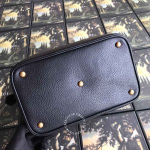 Túi xách nữ Gucci màu đen sọc viền Vintage hàng hiệu - Hình ảnh 9