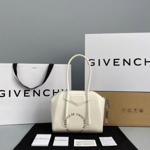 Túi xách Givenchy nữ màu trắng da trơn fake chuẩn 1:1 - Hình ảnh 4