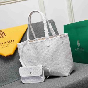 Túi xách nữ Goyard màu trắng fake loại chuẩn 1:1 - Ảnh 3