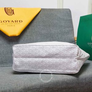 Túi xách nữ Goyard màu trắng fake loại chuẩn 1:1 - Ảnh 5