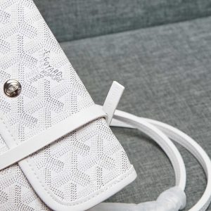Túi xách nữ Goyard màu trắng fake loại chuẩn 1:1 - Ảnh 4