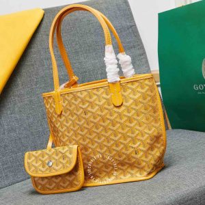 Túi xách nữ Goyard màu vàng fake loại 1 giá tốt - Ảnh 3