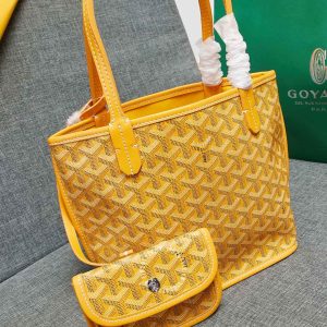 Túi xách nữ Goyard màu vàng fake loại 1 giá tốt - Ảnh 4