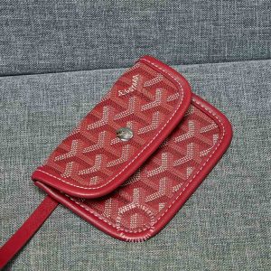 Túi xách nữ Goyard màu đỏ đô hoạ tiết monogram fake loại 1 - Ảnh 6