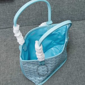Túi xách nữ Goyard màu xanh sang trọng fake loại chuẩn 1:1 - Ảnh 7