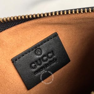 Túi đeo chéo Gucci nữ màu đen logo GG rep 1:1 chính hãng - Hình ảnh 9