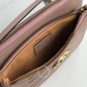 Túi đeo chéo Gucci nữ hàng hiệu màu hồng rep 1:1 chính hãng - Ảnh 6