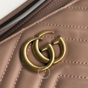 Túi đeo chéo Gucci nữ hàng hiệu màu hồng rep 1:1 chính hãng - Ảnh 7