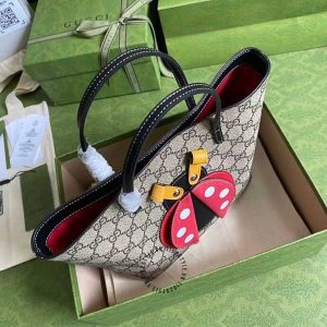 Túi xách Gucci nữ da thật họa tiết bọ rùa hàng hiệu giá tốt - Ảnh 5