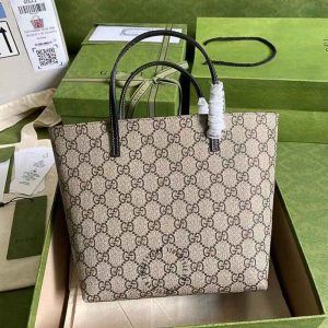 Túi xách Gucci nữ da thật họa tiết bọ rùa hàng hiệu giá tốt - Ảnh 3