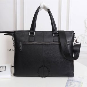 Túi xách Gucci nam da thật màu đen phiên bản cao cấp - Hình ảnh 2