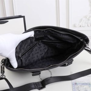 Túi xách Gucci nam da thật màu đen phiên bản cao cấp - Hình ảnh 8