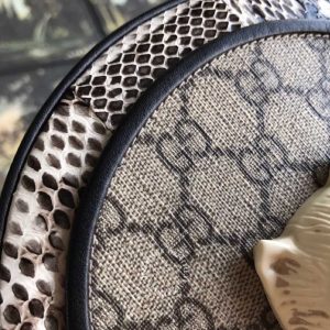 Túi đeo chéo Gucci nữ màu ghi họa tiết Monogram chất lượng cao - Hình ảnh 6