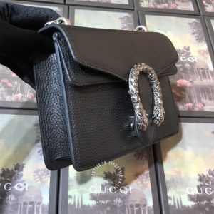 Túi Gucci đầu rồng nữ da thật màu đen cao cấp - Ảnh 7