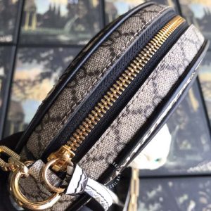 Túi đeo chéo Gucci nữ màu ghi họa tiết Monogram chất lượng cao - Hình ảnh 5