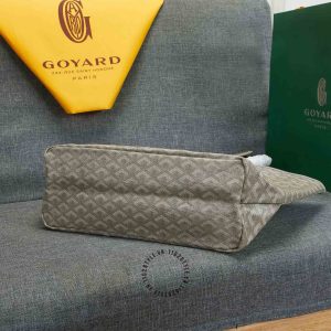 Túi xách nữ Goyard màu ghi hoạ tiết monogram hàng hiệu - Ảnh 5