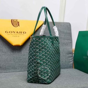 Túi xách nữ Goyard màu xanh lá hàng hiệu super fake 1:1 - Ảnh 3