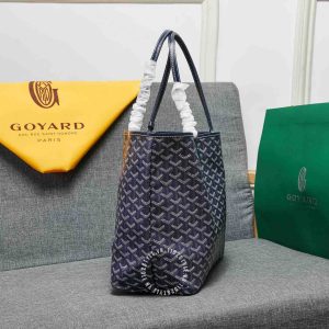 Túi xách Goyard màu xanh than super fake 1:1 hàng hiệu Luxury - Ảnh 4