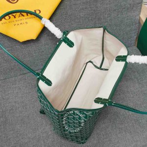 Túi xách nữ Goyard màu xanh lá hàng hiệu super fake 1:1 - Ảnh 5