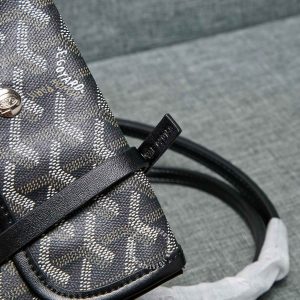Túi xách nữ Goyard màu đen hoạ tiết monogram hàng hiệu Luxury - Ảnh 4