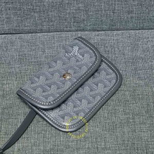 Túi xách nữ Goyard màu ghi xám logo trắng hàng hiệu xách tay - Ảnh 5