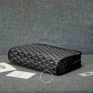 Cluth cầm tay Goyard unisex màu đen cao cấp hàng hiệu - Ảnh 3