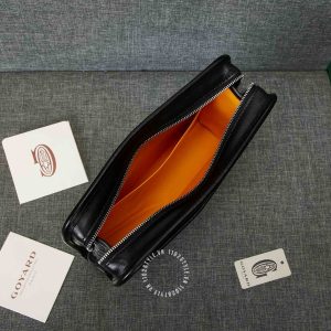Cluth cầm tay Goyard unisex màu đen cao cấp hàng hiệu - Ảnh 6