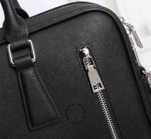 Cặp Prada Saffiano Tote nam hàng hiệu màu đen da thật - Ảnh 6