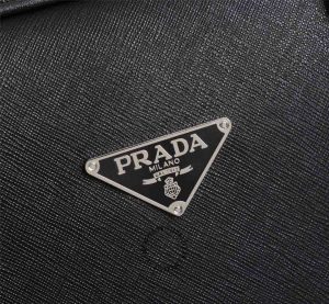 Cặp Prada Saffiano Tote nam hàng hiệu màu đen da thật - Ảnh 7