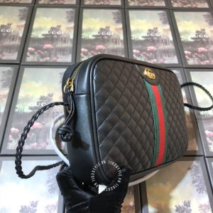 Túi đeo chéo Gucci nữ màu đen logo GG hàng hiệu giá ưu đãi - Hình ảnh 3