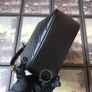 Túi đeo chéo nữ Gucci màu đen logo GG hàng hiệu cao cấp - Hình ảnh 6