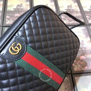 Túi đeo chéo Gucci nữ màu đen logo GG hàng hiệu giá ưu đãi - Hình ảnh 7