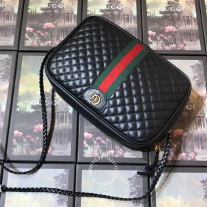 Túi đeo chéo Gucci nữ màu đen logo GG hàng hiệu giá ưu đãi - Hình ảnh 2