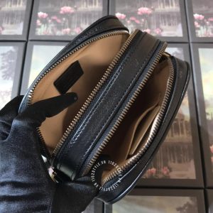 Túi đeo chéo nữ Gucci màu đen logo GG hàng hiệu cao cấp - Hình ảnh 7