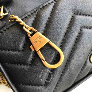 Túi xách đeo chéo Gucci nữ màu đen phiên bản hàng hiệu cao cấp - Ảnh 7